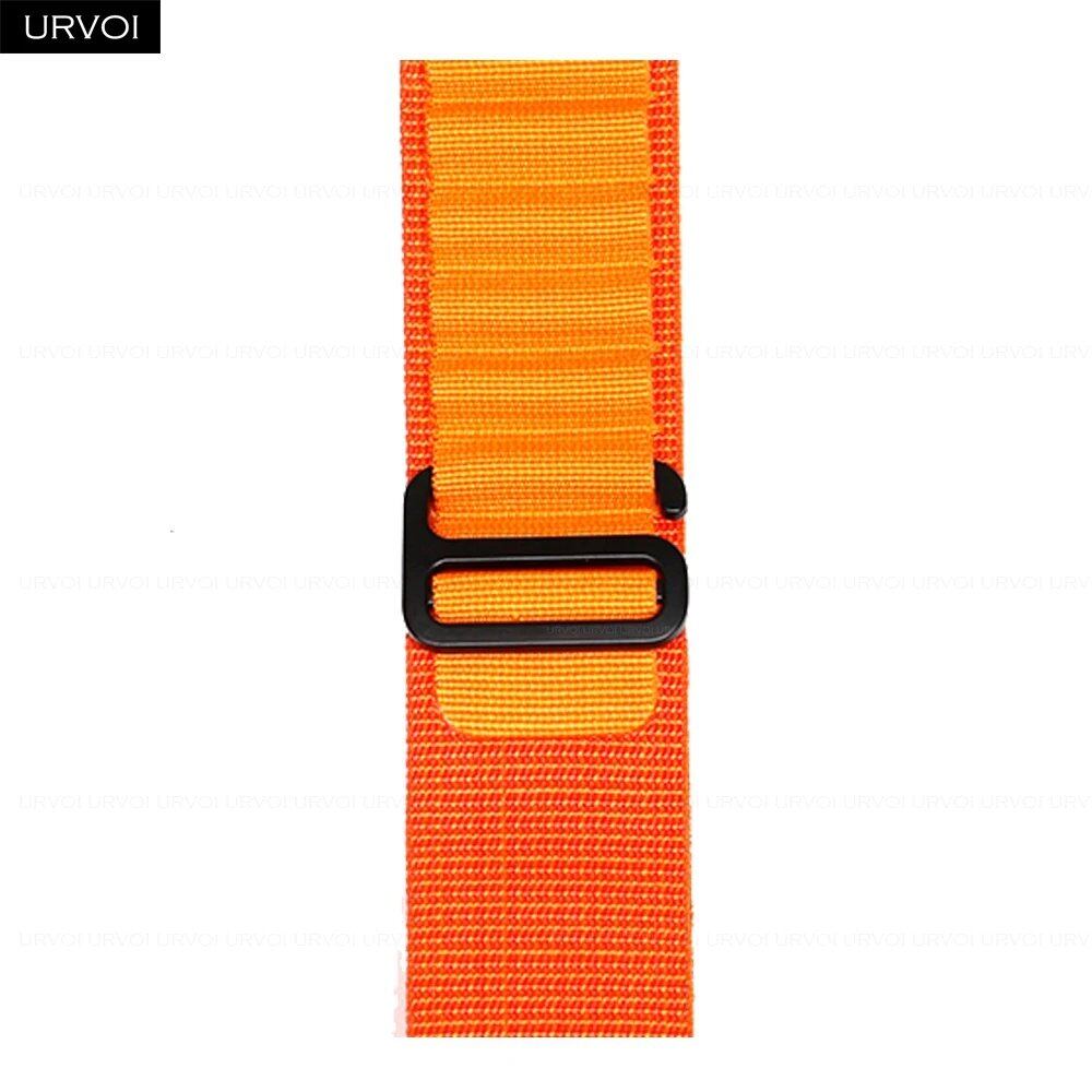 URVOI Apple Watch Ultra 2 Band, Compatible with Series 10/9/8/7/6/SE, Alpine Loop Black, G-Hook Closure, Polyester Woven Cord, Compatible with iWatch 49mm, Band Colors: 44mm, 45mm, 46mm, 49mm, Parallel Import