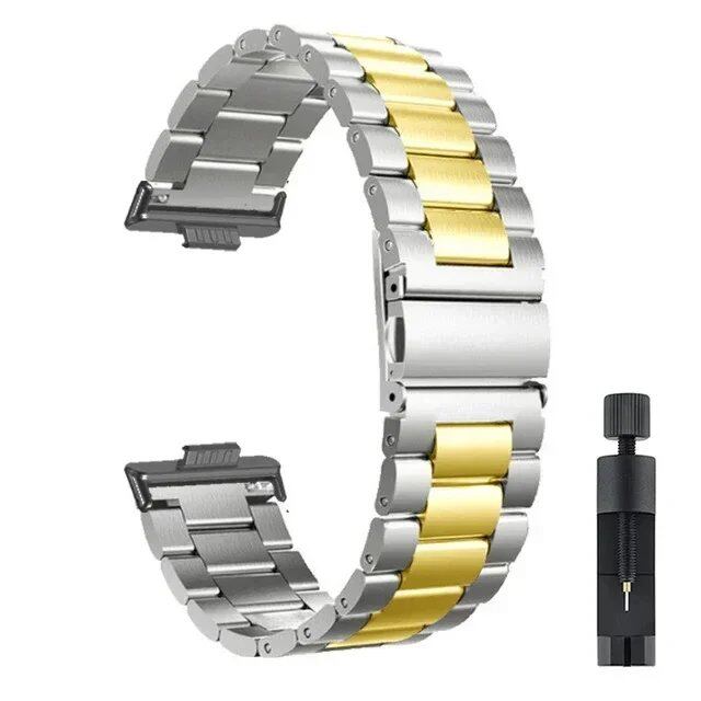 Stainless Steel Metal Band Replacement Strap for Huawei Watch Fit 3/Fit 2, Band Color: Parallel Import