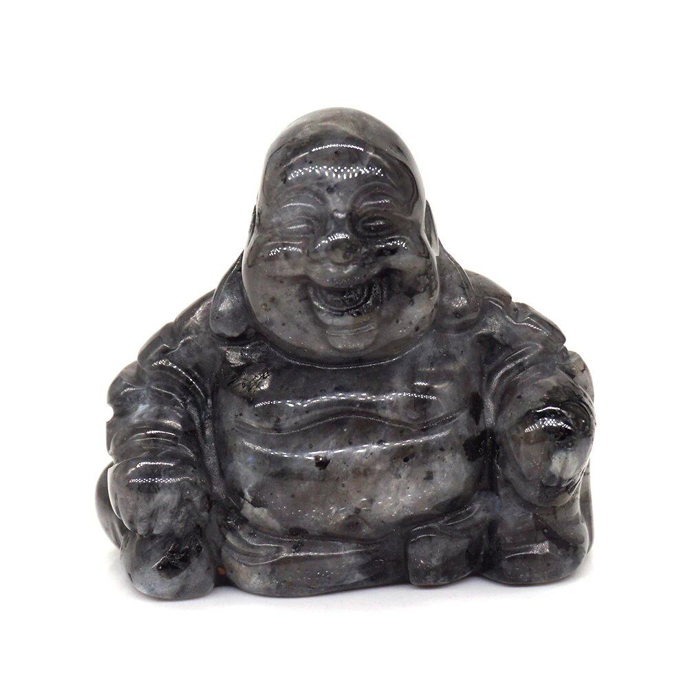 1.2-inch Buddha Statue, Natural Healing Crystal Reiki Chakra Figurine, Spiritual Stone Sculpture, Home Decor, Parallel Import