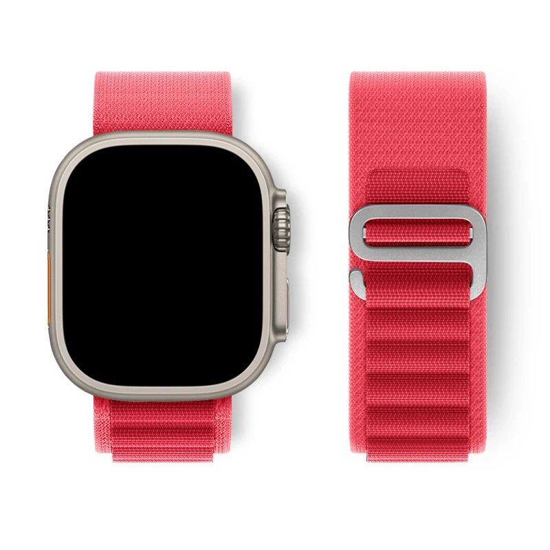 Apple Watch Ultra用アルパインループストラップ 49mm 45mm 46mm 44mm 41mm 42mm 40mm対応 ナイロンブレスレット シリーズ10/9/8/7/SE/6/5/4/3対応 サイズ: 並行輸入品