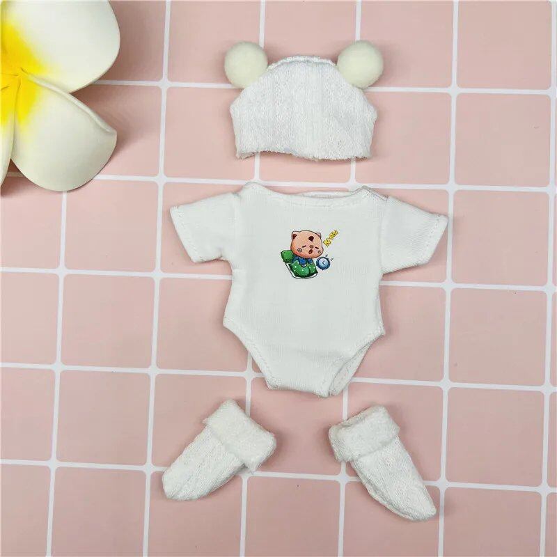 Animal Zodiac Sign 6-inch Mini Reborn Doll Clothes, Cute Baby Doll Outfits, Boy/Girl Doll Au Pair, Parallel Import