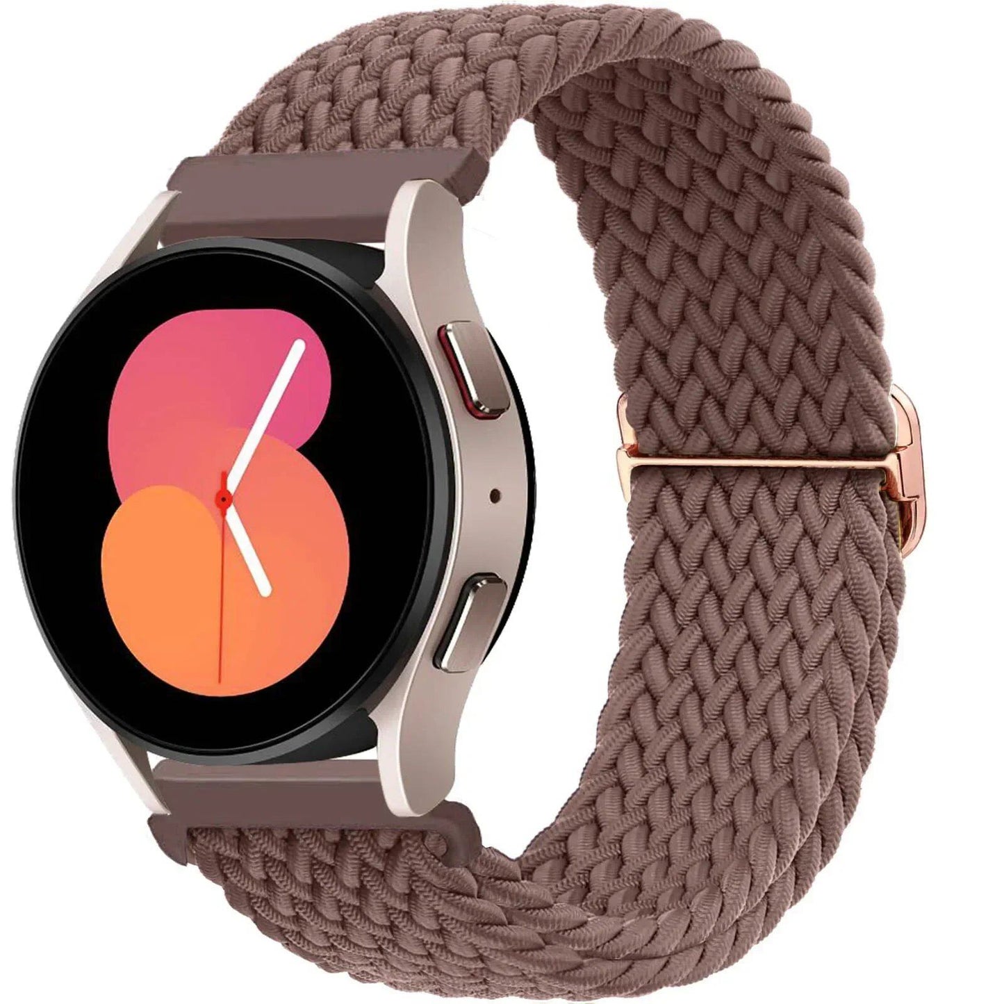 Compatible with Samsung Galaxy Watch 7, 6, 5, and 4 (40mm, 44mm, 6 Classic, 43/47mm), 20mm and 22mm nylon straps. Compatible with Huawei Watch 3 and 4 Pro, Solo Loop woven bands. Band Color: mm; Ships from: Parallel Import.