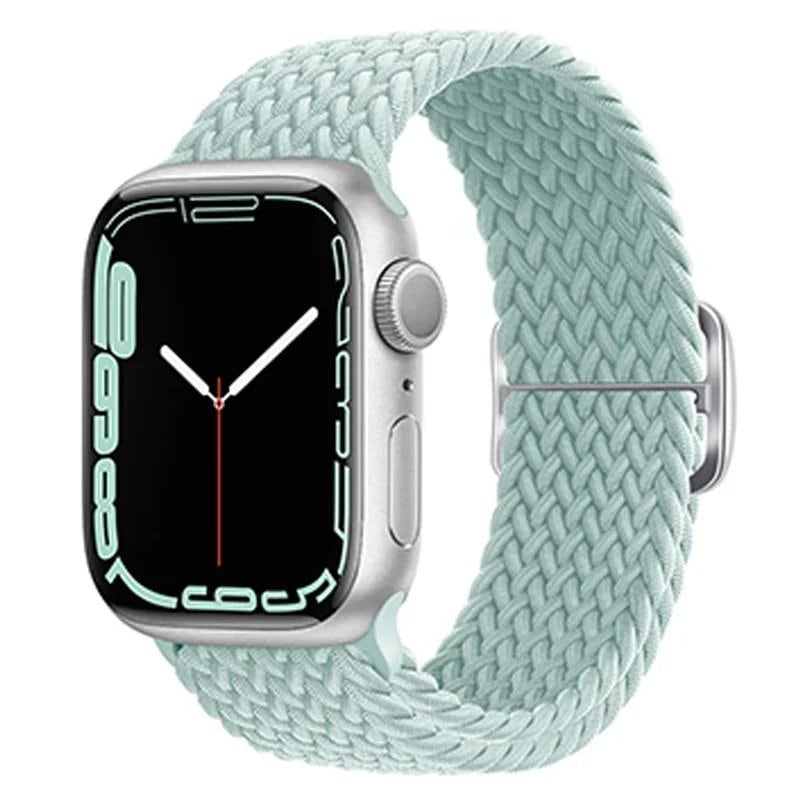 Apple Watch Ultra 2用ナイロンストラップ バンド 49mm 40mm 44mm 41mm 38mm 45mm 伸縮ブレイデッドループ リストバンド iWatch Series 9/8/7/6/SE/5/4対応 バンドカラー:mm 並行輸入品