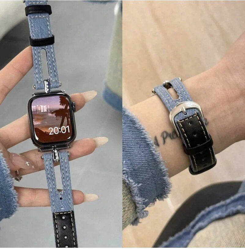Correa Women's Apple Watch Band, Compatible with 38mm, 40mm, 41mm, 42mm, 44mm, 45mm, 46mm, and 49mm Apple Watch Ultra Bands (10/9/8/7), Band Color: mm, Parallel Import