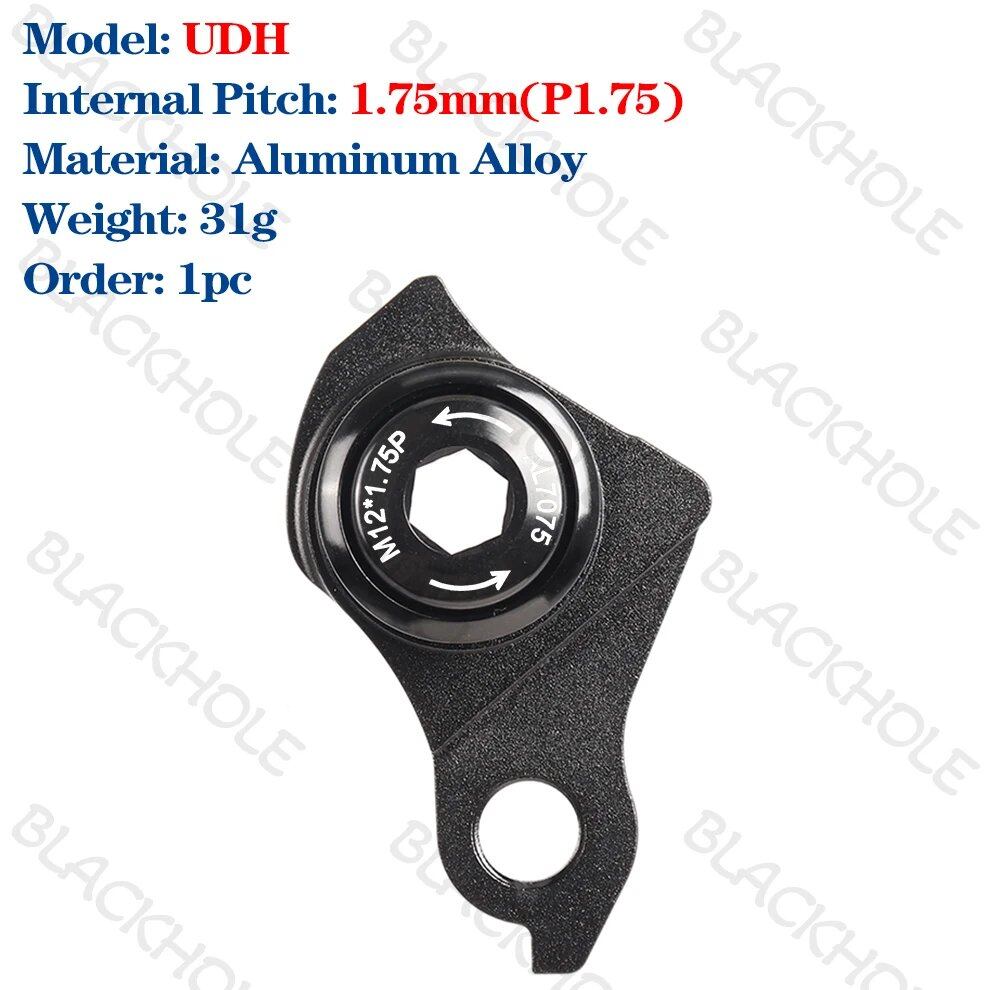Rear Derailleur Hanger for 1.0/1.5/1.75 Pitch UDH Compatible Bicycle Frames, MTB and E-Bike, Thru-Axle Compatible, Parallel Import