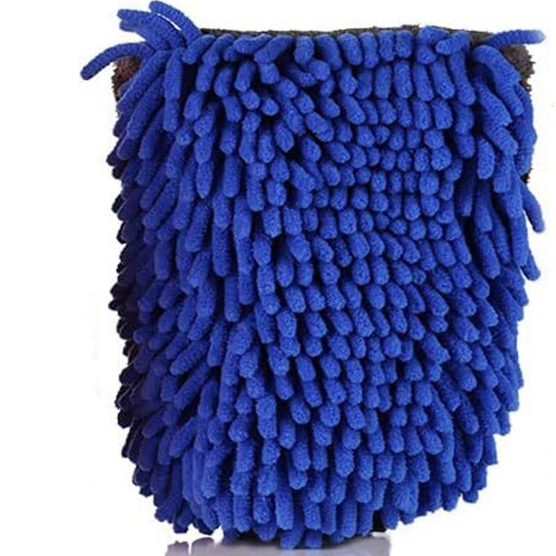1/5-Count Car Washing Gloves, Waterproof Microfiber Chenille Gloves, Car Cleaning Mitt with Detailing Brush, Auto Care, Double-Sided Gloves, Size: Parallel Import
