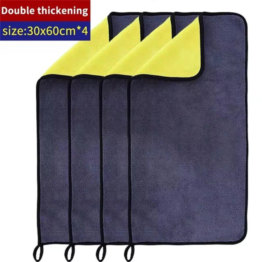 1/3/5-Count Microfiber Cleaning Towels, Car Cleaning Cloths, Professional Microfiber Car Drying Towels, Car Wash Towels, Accessories, Color: 30, Parallel Import