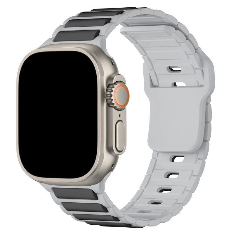 Apple Watch用シリコンバンド(対応機種:Series 9/8/7/6/5/SE/Ultra 2、サイズ:38mm/40mm/42mm/44mm/45mm/46mm/49mm) バンドカラー:mm 並行輸入品