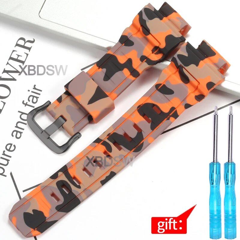 Waterproof men's rubber watch band replacement strap for Casio G-9300, GW-9300, and GW-9400; Band width: 20mm; Ships from: Parallel import