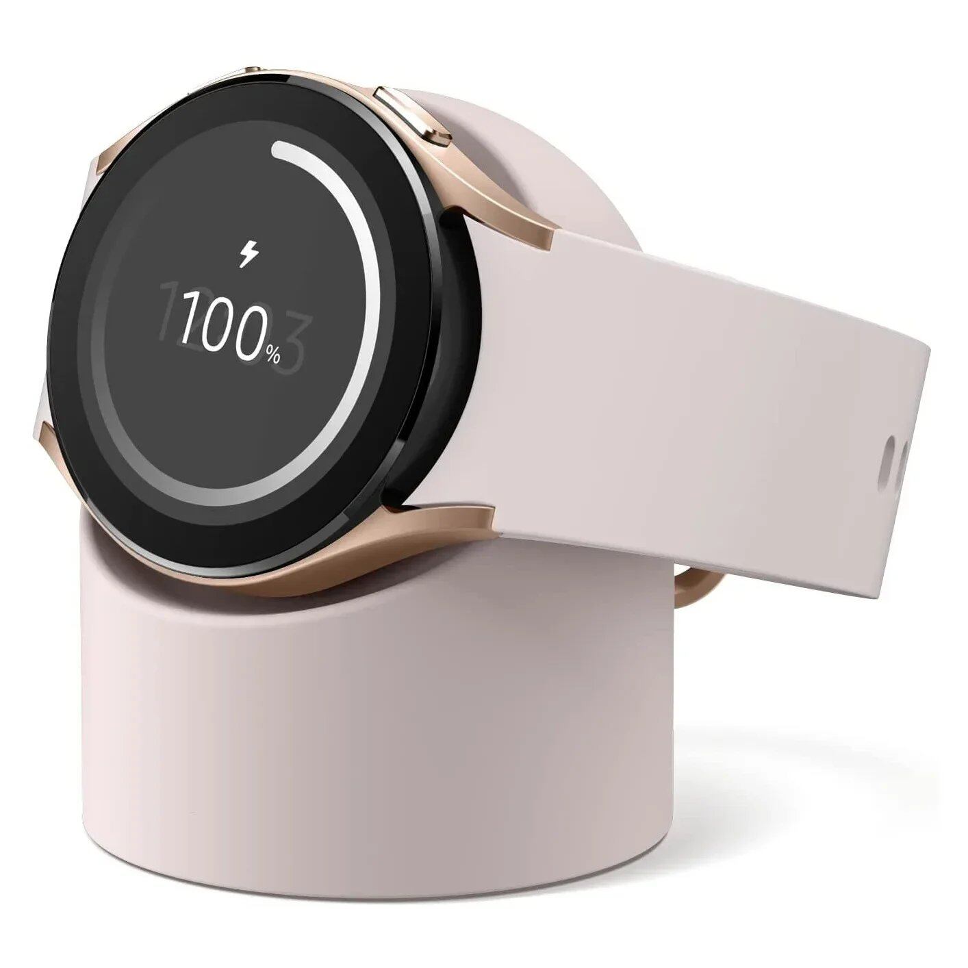 Silicone Charging Stand and Storage Stand for Samsung Galaxy Watch 7/6/5/4 (40mm, 44mm, 5 Pro, 45mm, Watch 4 Classic, 47mm, 46mm, 43mm, 42mm) Band Color: Parallel Import