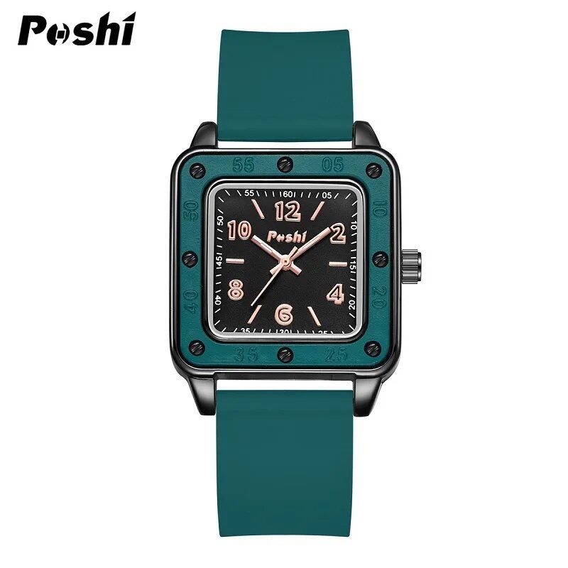 Possy 923 Women's Quartz Watch with Silicone Strap, Numeral Dial, and Montre Femme Color; Ships from: Parallel Import