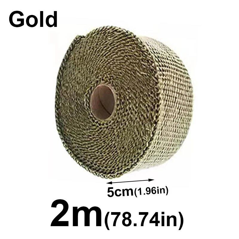 1/2M Motorcycle Exhaust Thermal Tape, Header Wrap, Manifold Insulation, High Temperature Protection, Parallel Import