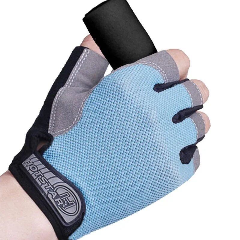 Fingerless Gym Gloves for Fitness Training, Unisex, Bodybuilding, Exercise, Sports, Cycling, and More, Non-Slip, Breathable, Parallel Import