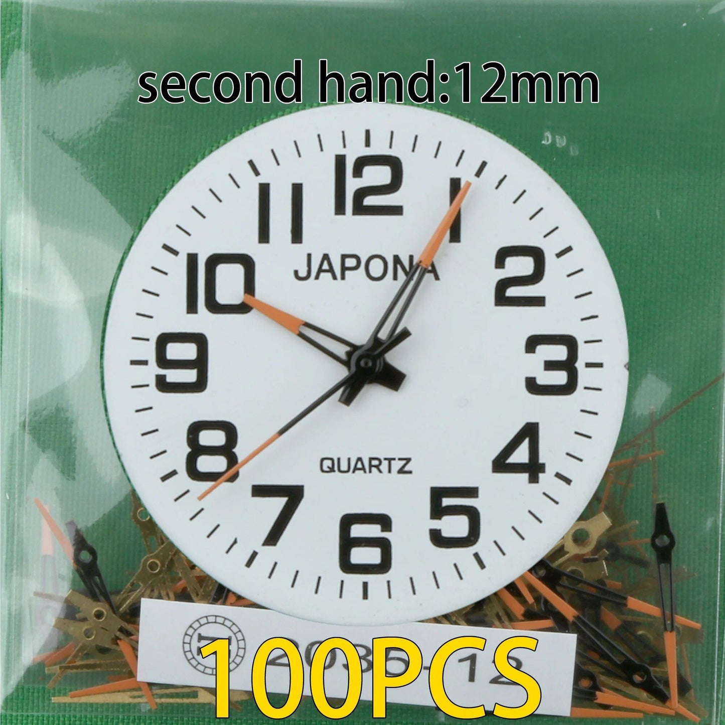 100-Piece Clock Hand Set for TMI PC Series, VJ Series, PC21 Hand, VH31 Hand, Compatible with VJ20, VJ21, VJ24, VJ22, VJ23, VJ14, VJ12, VJ34, VJ32, VJ33, VJ42, Parallel Import