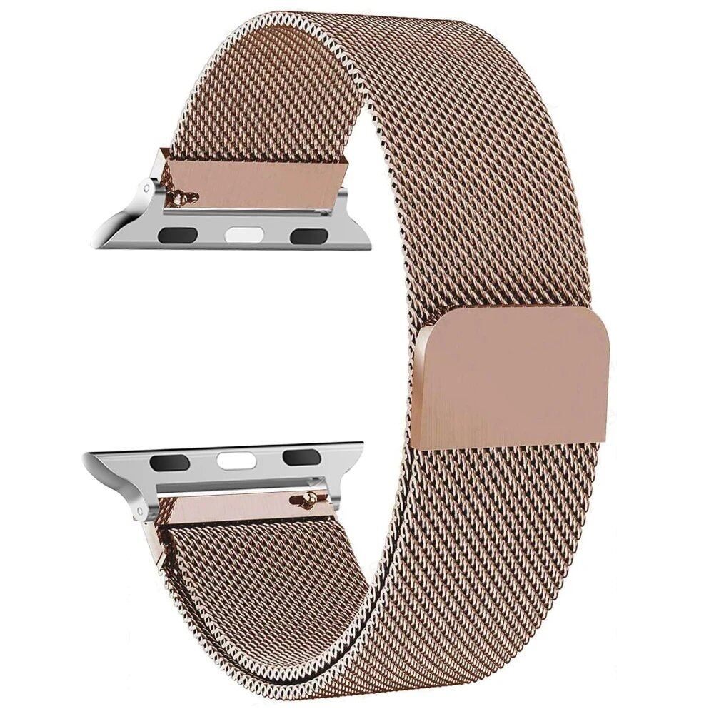 アップルウォッチ用ミラネーゼバンド 45mm 44mm 46mm 40mm 49mm 41mm 42mm 38mm 対応 iWatch シリーズ6/5/SE/7/8/9/10/Ultra 2 ストラップ バンドカラー:mm;発送元: 並行輸入品