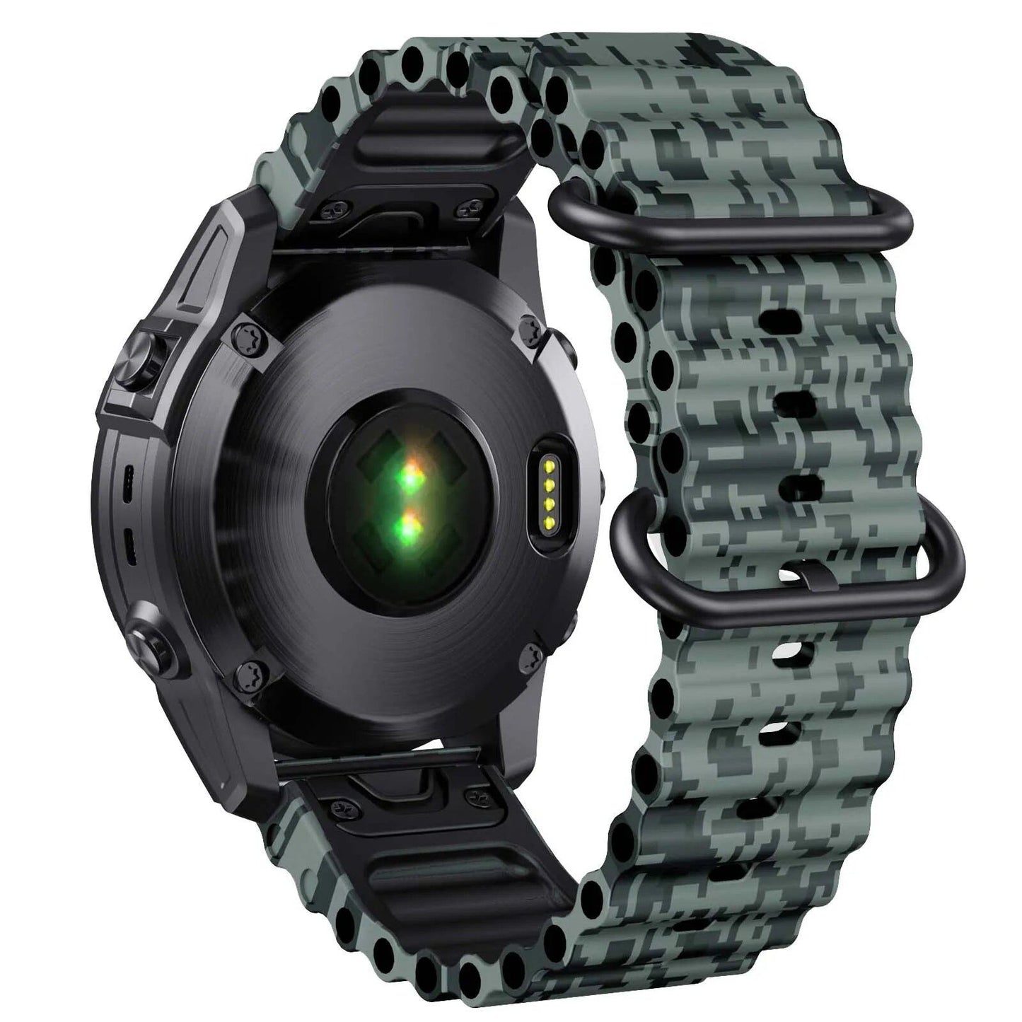 22mm/26mm Ocean Strap for Garmin Fenix 7/7X/5/5 Plus/6/6 Pro, Replacement Watch Band for Forerunner 965, Instinct/Enduro, Band Color: mm, Parallel Import