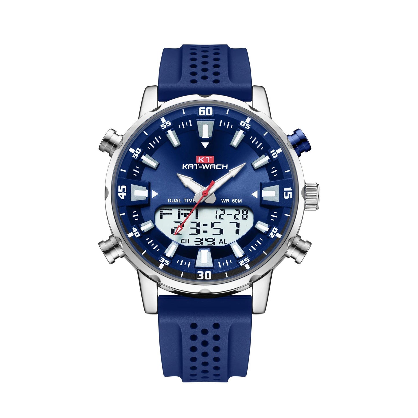 Men's Waterproof Quartz Watch, High-Quality Automatic Movement, Black, Perfect Father's Day Gift. Color: Customizable. Parallel Import.