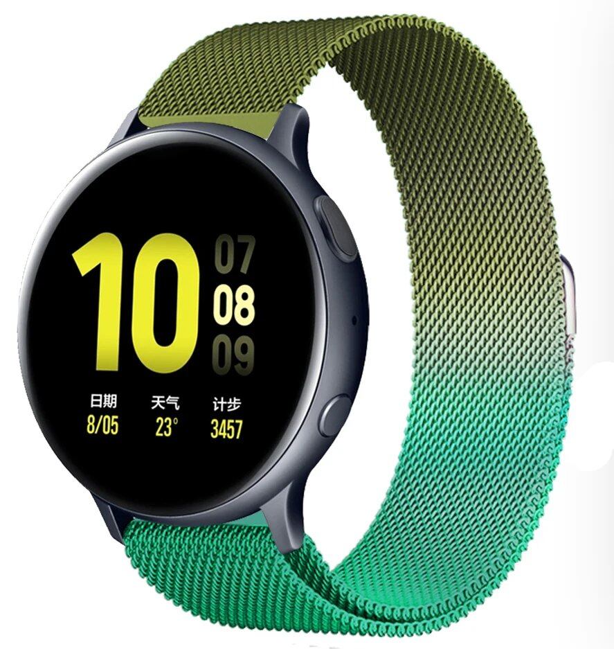 ガーミンvivoactive 5/デンバーSW360 DW互換 ミラネーゼループストラップ 20mm 22mm 交換用ブレスレット アマズフィット・モト360対応 ユニバーサルウォッチバンド バンドカラー:mm 並行輸入品