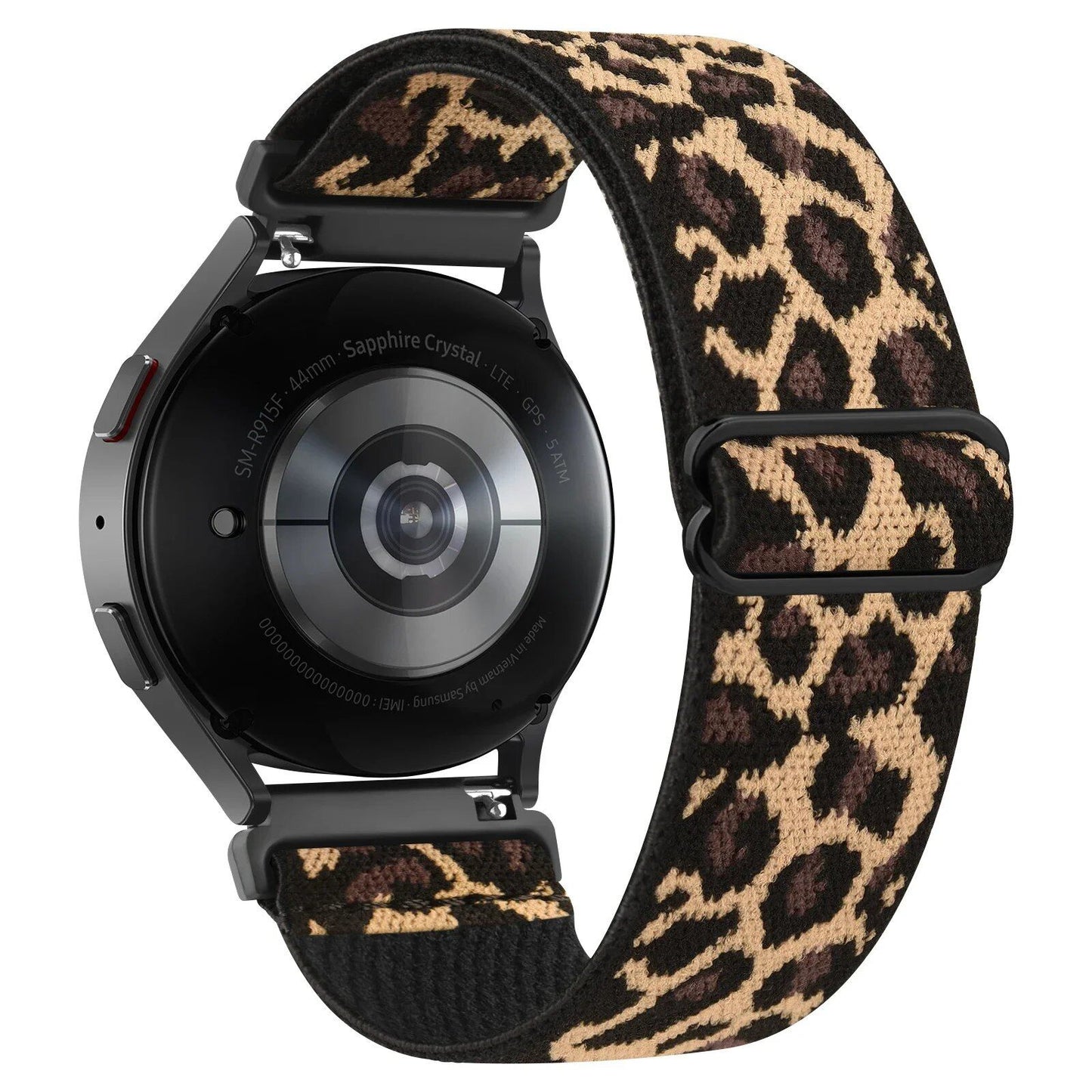 Stretchable Nylon Strap for Samsung Galaxy Watch 7/6/5/4/4 Classic/5 Pro/6 Classic/Active 2/Watch 3 (40mm/44mm/42mm/46mm/47mm/41mm) Band Color: 20mm Band Width (Parallel Import)