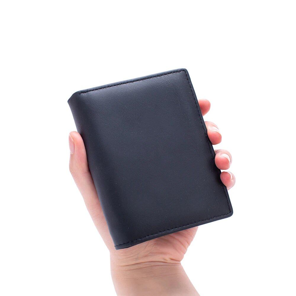 メンズ 財布 ビジネス用 縦型 本革 財布 ジッパー カードホルダー マネークリップ 防盗 RFID対応 コインケース 男性用 色 並行輸入品