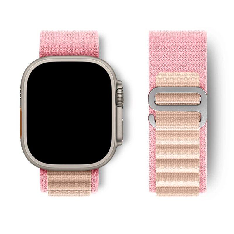 Apple Watch Ultra用アルパインループストラップ 49mm 45mm 46mm 44mm 41mm 42mm 40mm対応 ナイロンブレスレット シリーズ10/9/8/7/SE/6/5/4/3対応 サイズ: 並行輸入品