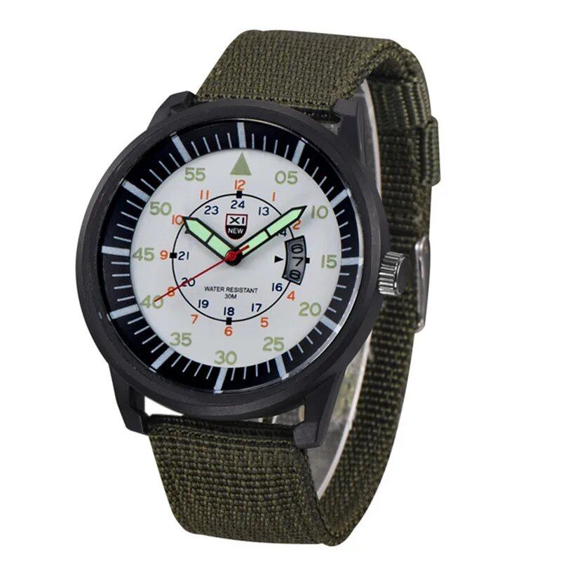 XINEW Men's Watch, 2024 New Arrival, Nylon Band, Simple Sport Quartz Movement, Date Function, Fashion Gift for Men; Customizable: Yes; Ships from: Parallel Import