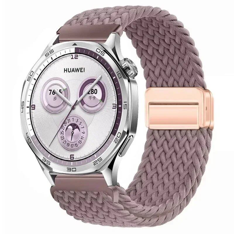 22mm Nylon Loop Strap for Huawei Watch GT5 Pro / GT4 / GT3 / GT2e (46mm) - Compatible with Huawei Watch 4 / 3 Pro Wristband Accessory, Band Color: ; Band Width: 22mm, Parallel Import