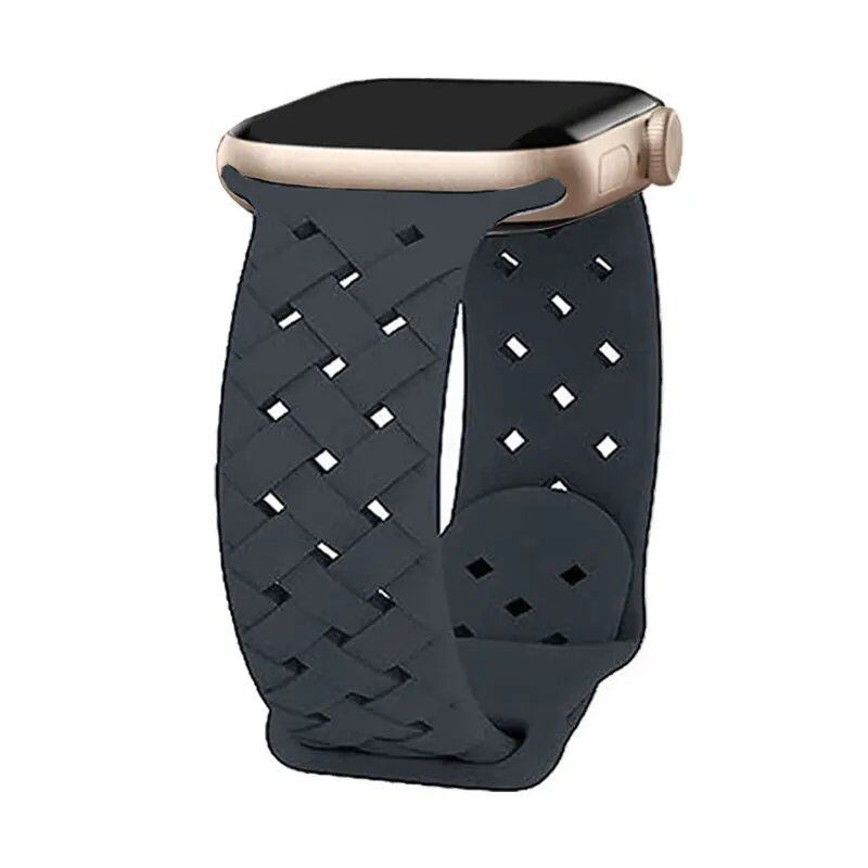 Braided Apple Watch Strap, Breathable, 44mm, 40mm, 45mm, 49mm, 41mm, 42mm, Compatible with iWatch Series 8, 7, SE, 3, 4, 5, 6, Ultra, Band Color: mm, Parallel Import