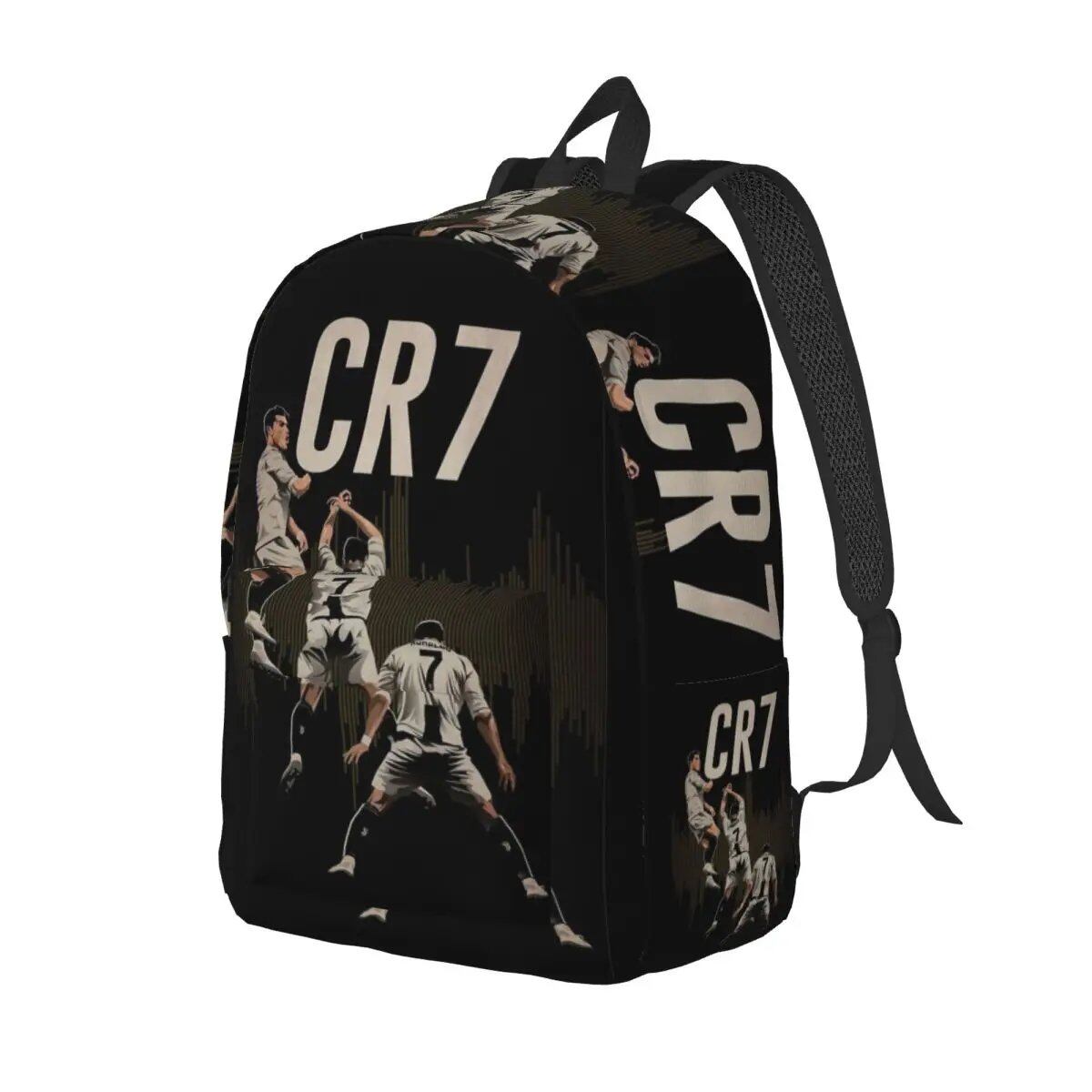 Soccer Legend CR7 Cristiano Ronaldo Backpack for Men and Women, Fashionable, High School Student, Work, Daypack, Laptop Compatible, Shoulder Bag, Sports, Size: Parallel Import