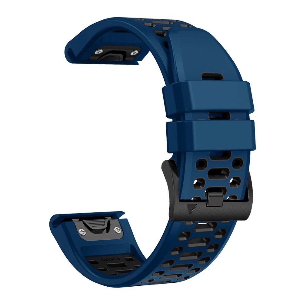 Quick-Fit Silicone Watch Strap for Garmin Instinct 2X Solar, 26mm, 22mm, Garmin Fenix 6X, 6 Pro, 5X, 5 Plus, 7X, 7, Band Color: mm, Parallel Import