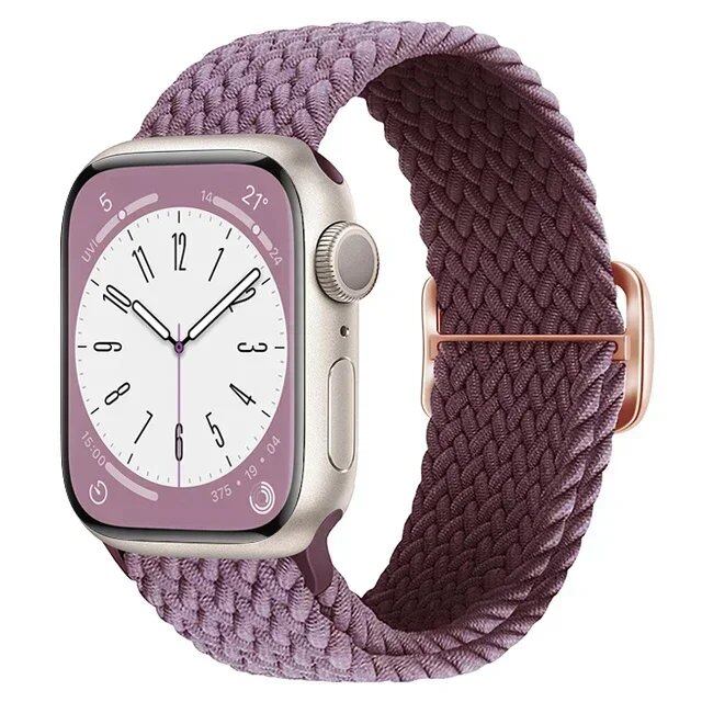 Apple Watch Ultra 2用ナイロンストラップ バンド 49mm 40mm 44mm 41mm 38mm 45mm 伸縮ブレイデッドループ リストバンド iWatch Series 9/8/7/6/SE/5/4対応 バンドカラー:mm 並行輸入品