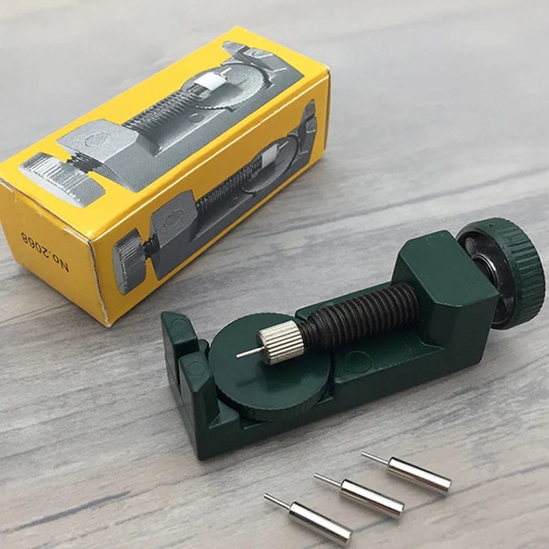 Stainless Steel Watch Band Removal Tool Repair Kit with Pin Adjuster, Bracelet Link Remover, and Spring Bar Set, Parallel Import