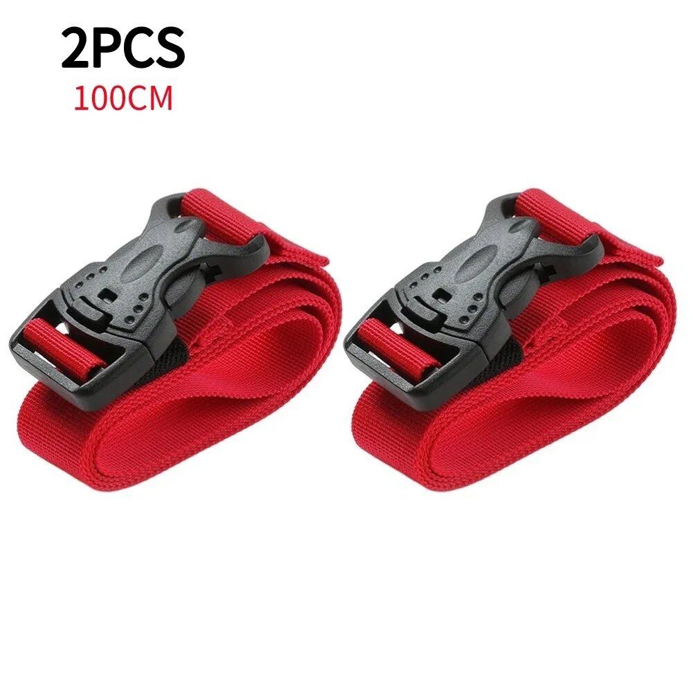 1-4 Pieces Cargo Tie Luggage Straps with Buckles, Camping Nylon Travel Kit, Luggage Straps, Camping Straps, 0cm, Parallel Import