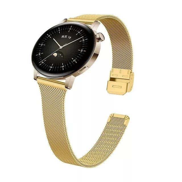 Replacement Stainless Steel Metal Strap for Huawei Watch GT5 (46mm/41mm) and GT4 (18mm/22mm) Band Color: mm, Parallel Import