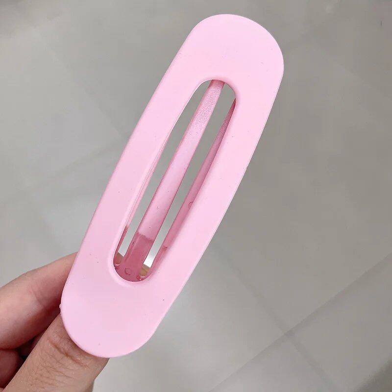 Set of 1, 2, or 3 Korean-Style Frosted Glass Hair Clips for Women, Large Matte Hairpins, Hair Grips, Bang Barrettes, Hair Accessories for Girls, Parallel Import