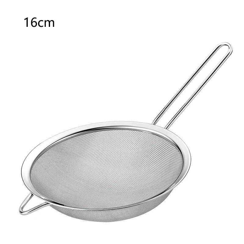 Set of 1, 3, or 4 Stainless Steel Wire Extra-Fine Mesh Oil Strainers and Flour Sifters for Baking and Pastry Making, Parallel Import