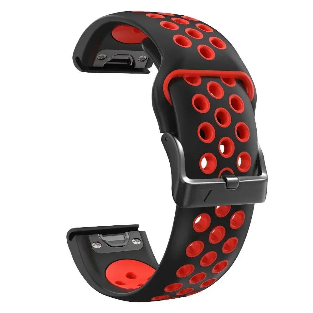Quick-Fit Silicone Watch Strap for Garmin Instinct 2X Solar, 26mm and 22mm, Compatible with Garmin Fenix 6X, 6 Pro, 5X, 5 Plus, 7X, and 7, Band Color: 0, Parallel Import