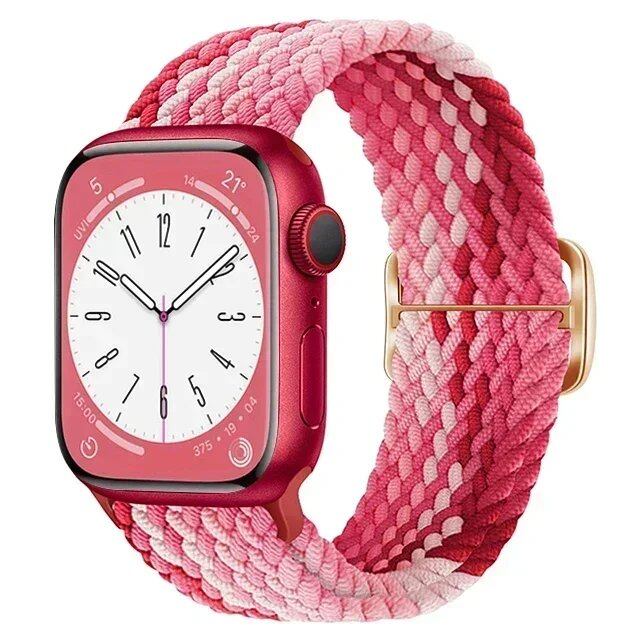 アップルウォッチUltra 2用ナイロンストラップ バンド 49mm 40mm 44mm 41mm 38mm 45mm対応 伸縮ブラidedループ ブレスレット iWatchシリーズ9/8/7/6/SE/5/4対応 バンドカラー:mm 並行輸入品