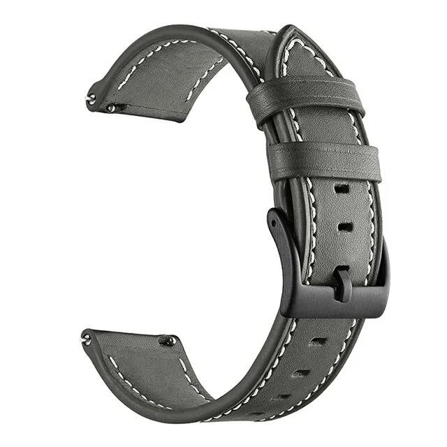 Amazfit Balance対応 22mmレザーストラップ クイックリリース式 スマートウォッチバンド 交換用ベルト アクセサリー バンドカラー: 並行輸入品