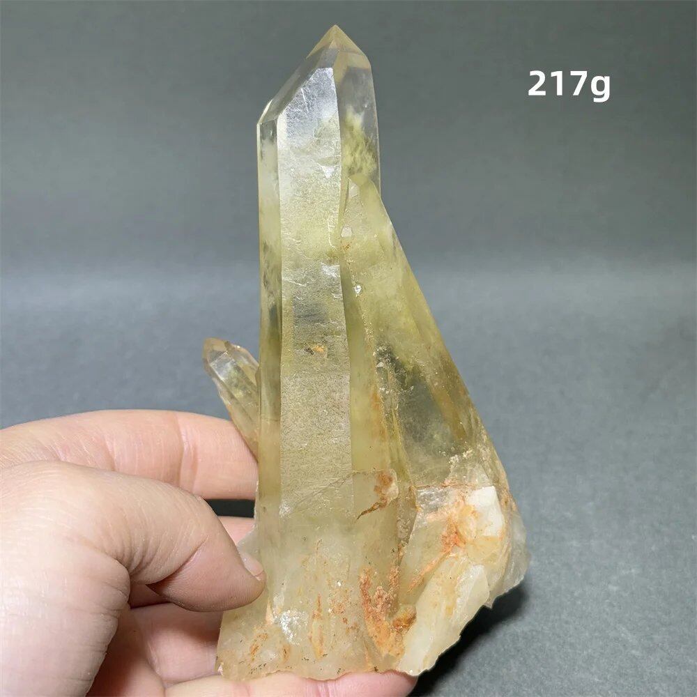 シトリン タワークリスタル 天然クォーツ 鉱石 エネルギー ヒーリング スピリチュアル オーラ 魔術 ホームデコレーション カラー: 並行輸入品