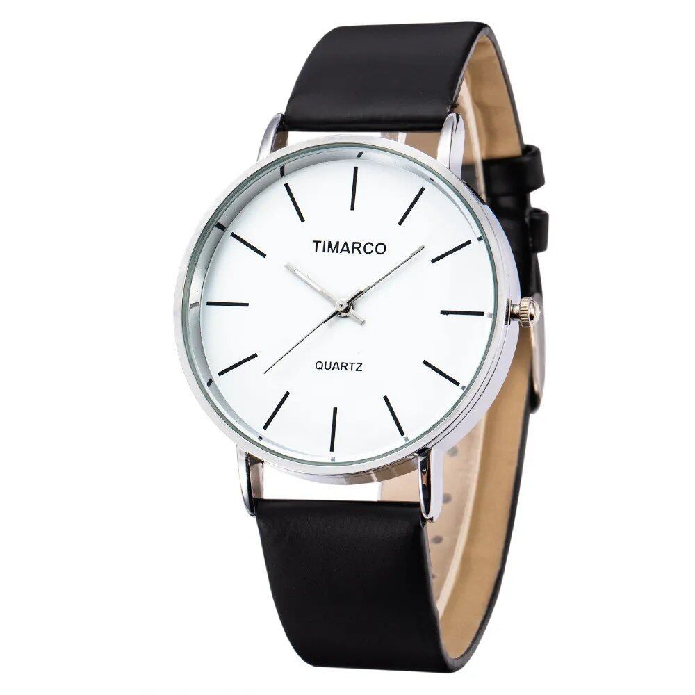 New Stylish Silver Minimalist Women's Business Quartz Watch with Breathable Leather and Steel Finish, Luxury Ladies' Watch, Color: Parallel Import
