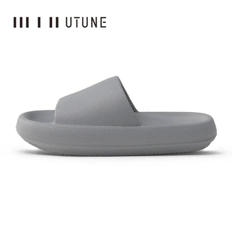 UTUNE Men's 51cm Platform Slippers, EVA Soft Fashion Non-Slip Summer Sandals, Bathroom Shoes, Shower Shoes; Ships from: Parallel Import