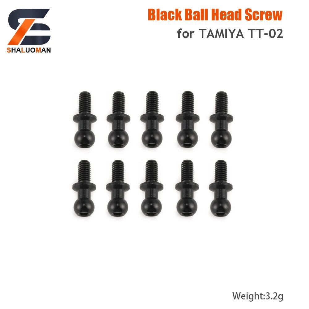 1/10 Scale RC Toy Car Tamiya TT-02/TT02 Swing Arm Shock Absorber, Steering Device, Bumper Sponge Upgrade Parts, Metal & Carbon Fiber, Parallel Import