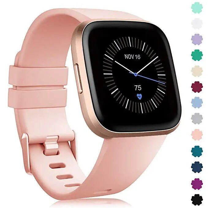 Fitbit Versa 2用 ソフトシリコン スポーツ リストバンド 交換用ウォッチバンド アクセサリー サイズ:L;バンドカラー: 並行輸入品