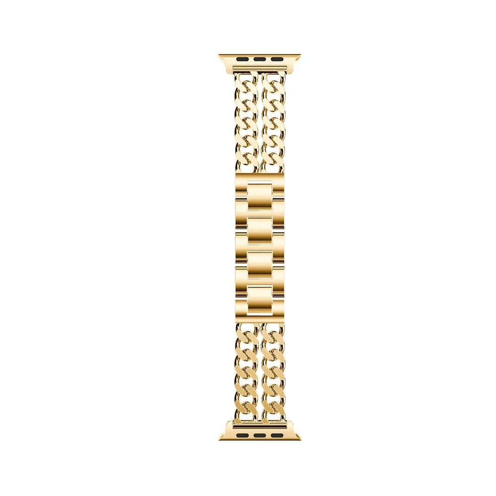 Luxury and elegant women's stainless steel bracelet strap for iWatch Ultra Series 8, 7, 6, 5, 4, and 3. Compatible with 49mm, 41mm, and 45mm models. Parallel import.