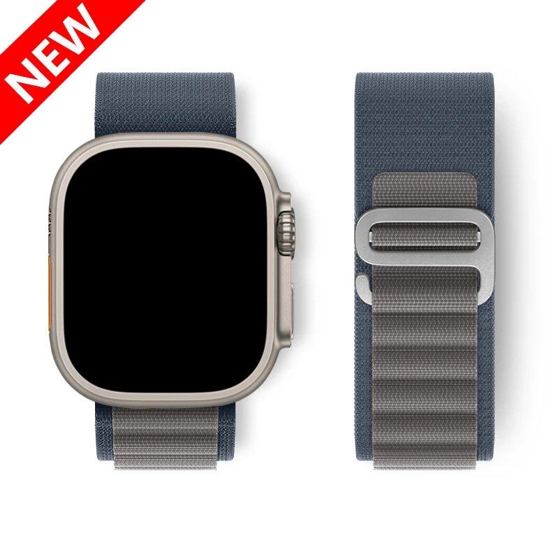 Apple Watch Ultra用アルパインループストラップ 49mm 45mm 46mm 44mm 41mm 42mm 40mm対応 ナイロンブレスレット シリーズ10/9/8/7/SE/6/5/4/3対応 サイズ: 並行輸入品