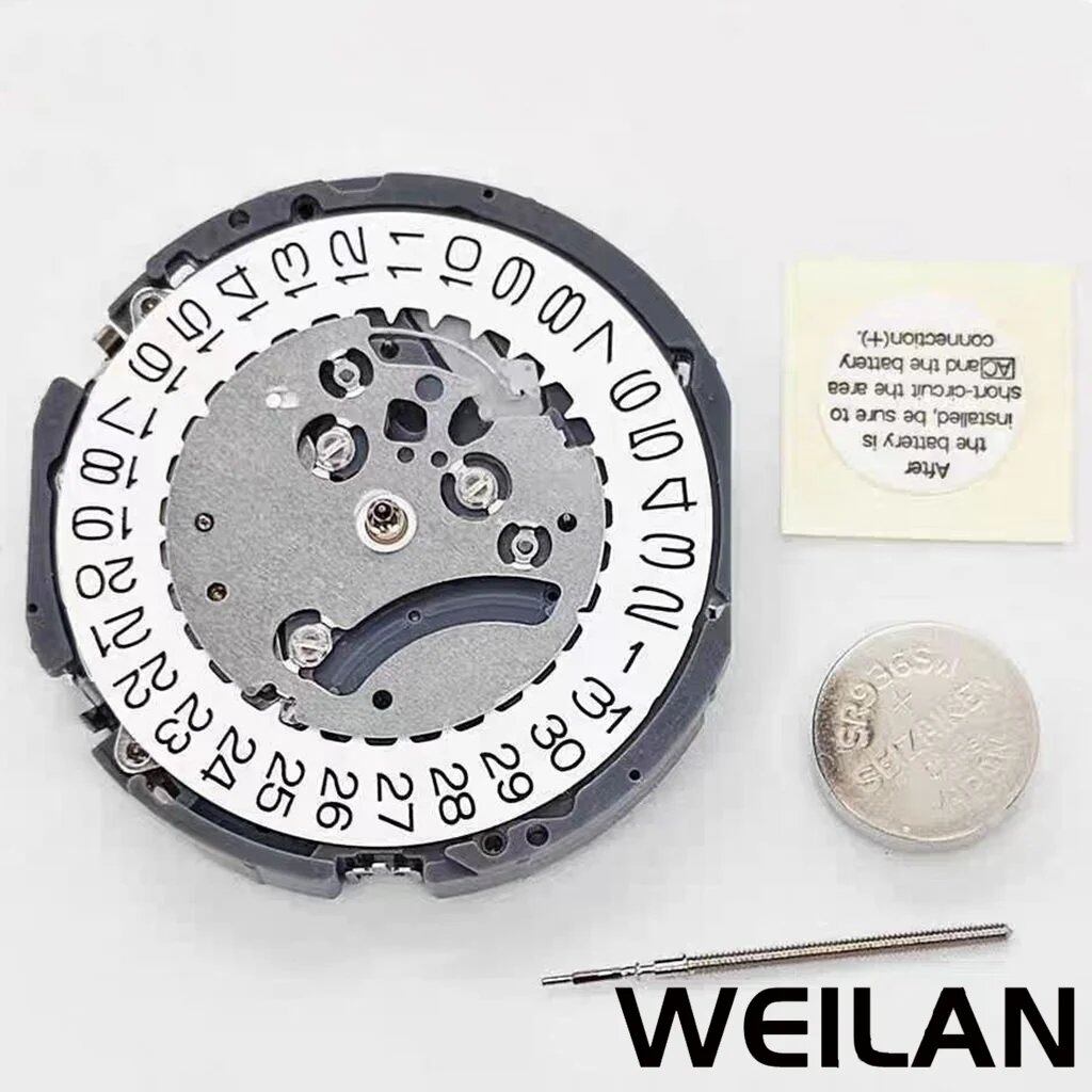 VK63 VK63A Quartz Movement Chronograph with 24-Hour Display and Calendar Display (Parallel Import)