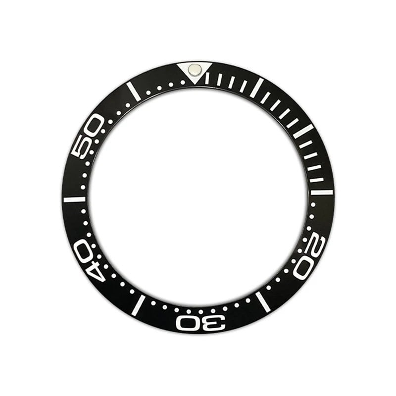 38mm Curved Ceramic Bezel Insert Ring for SKX007, SKX009, SRPD, GMT, SUB, and Seahorse Watch Cases, Men's Watch Modification Part, Parallel Import
