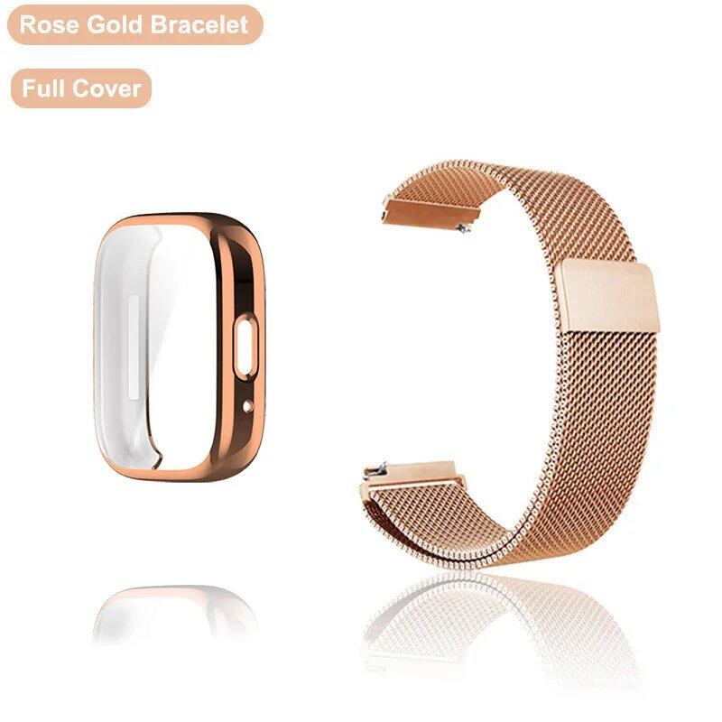 22mm Metal Strap for Redmi Watch 3 Active - Includes Case & Screen Protector, Magnetic Loop, Compatible with Redmi Watch 3 Lite, Watch Band, Bracelet, Band Color: Parallel Import