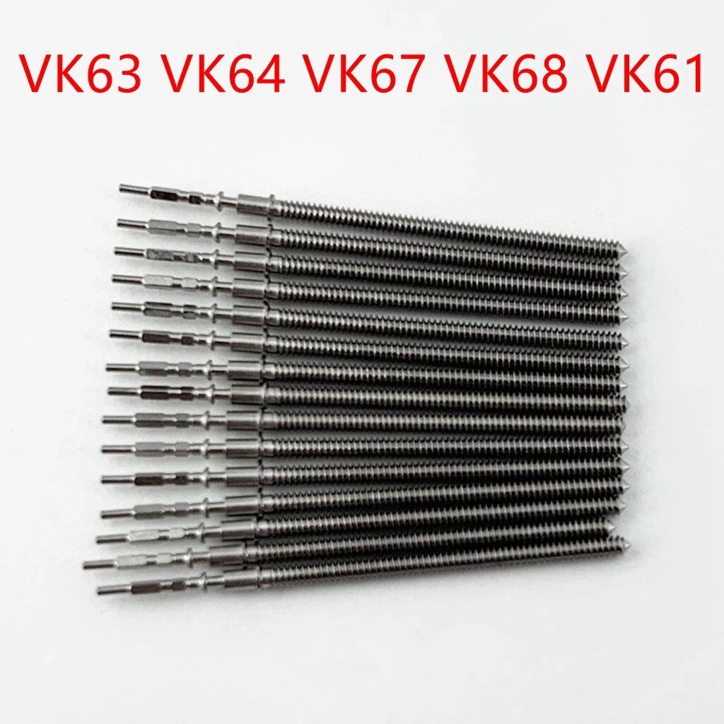 Gout Steel Crown Parts, Crown Watch Stem Kit for VK63, VK64, VK67, VK68, and VK61 Quartz Movement Stem Watch Accessories. Color: Black. Ships from: Parallel Import.